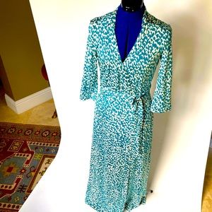 DVF wrap long dress.
